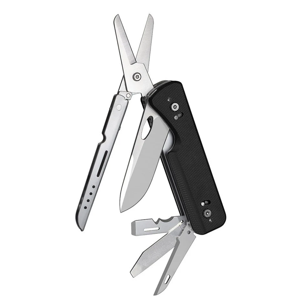 Мультитул Roxon Flex S505G 14 функцій нержавіюча сталь 108х26х23 мм чорний