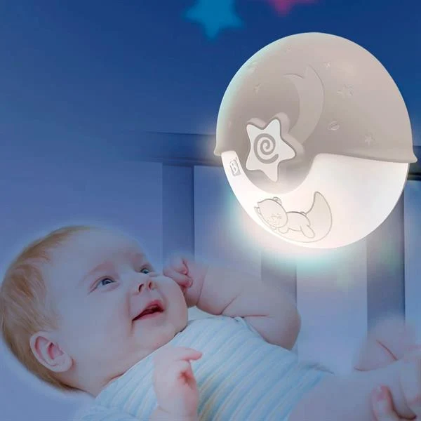 Нічник-проектор Спокійні сни LED 3 х AA пластик сірий