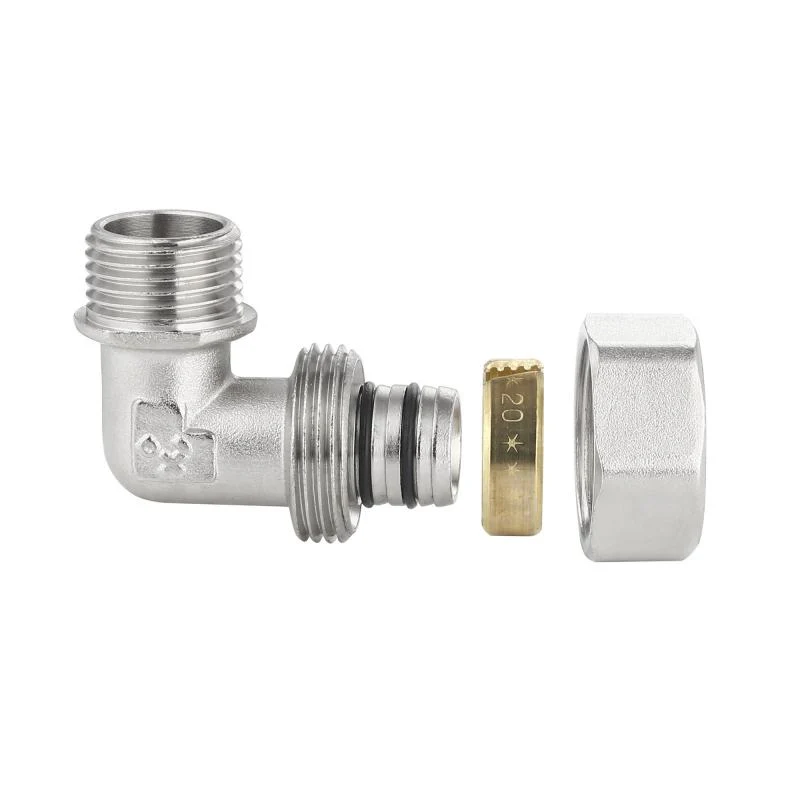 Кут обтискний 20х1/2" латунь Thermo Alliance Standart SD157W2015