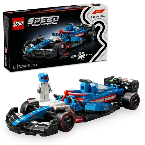 Конструктор LEGO Speed Champions F1 Visa Cash RB VCARB 01 248 деталей пластик чорний червоний жовтий