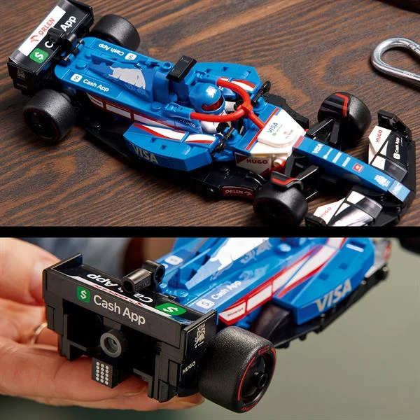 Конструктор LEGO Speed Champions F1 Visa Cash RB VCARB 01 248 деталей пластик чорний червоний жовтий