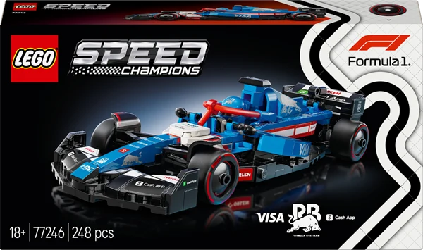 Конструктор LEGO Speed Champions F1 Visa Cash RB VCARB 01 248 деталей пластик чорний червоний жовтий