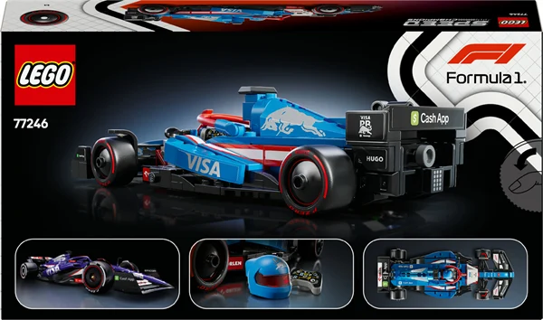Конструктор LEGO Speed Champions F1 Visa Cash RB VCARB 01 248 деталей пластик чорний червоний жовтий