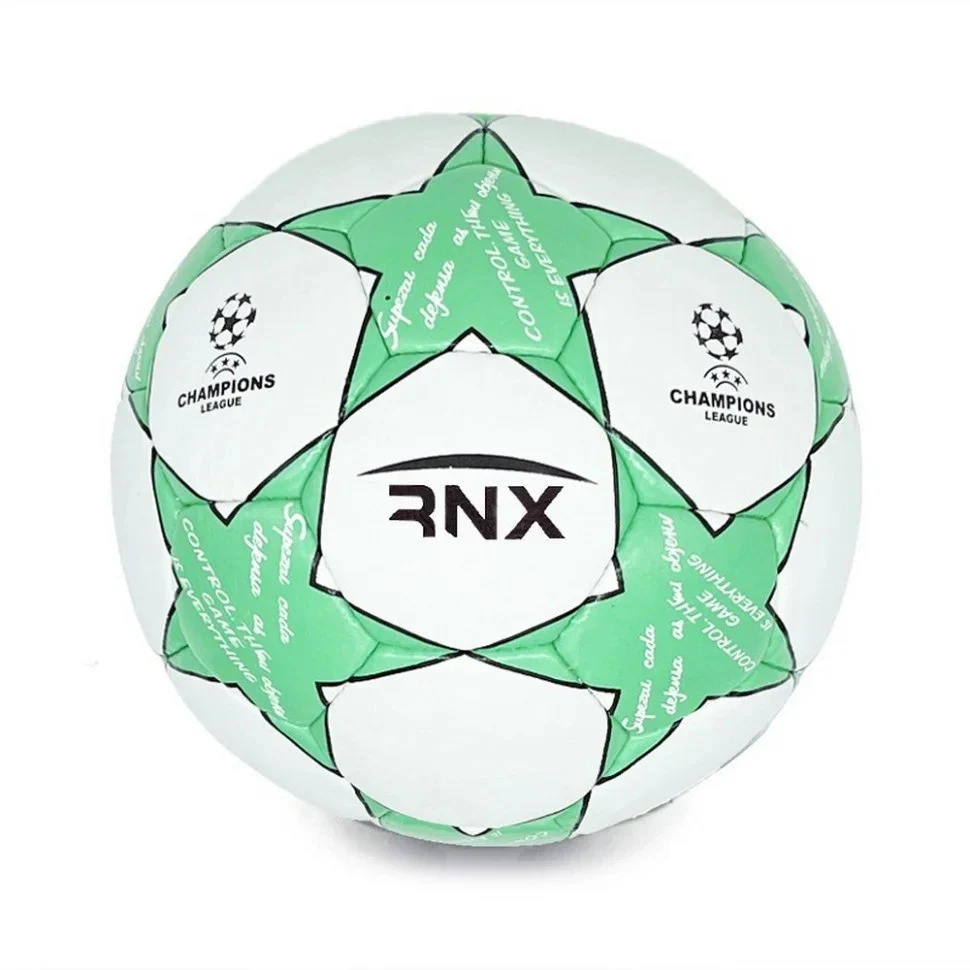 Футбольний м'яч Rnx Champion League №5 зелений штучна шкіра 32 панелі