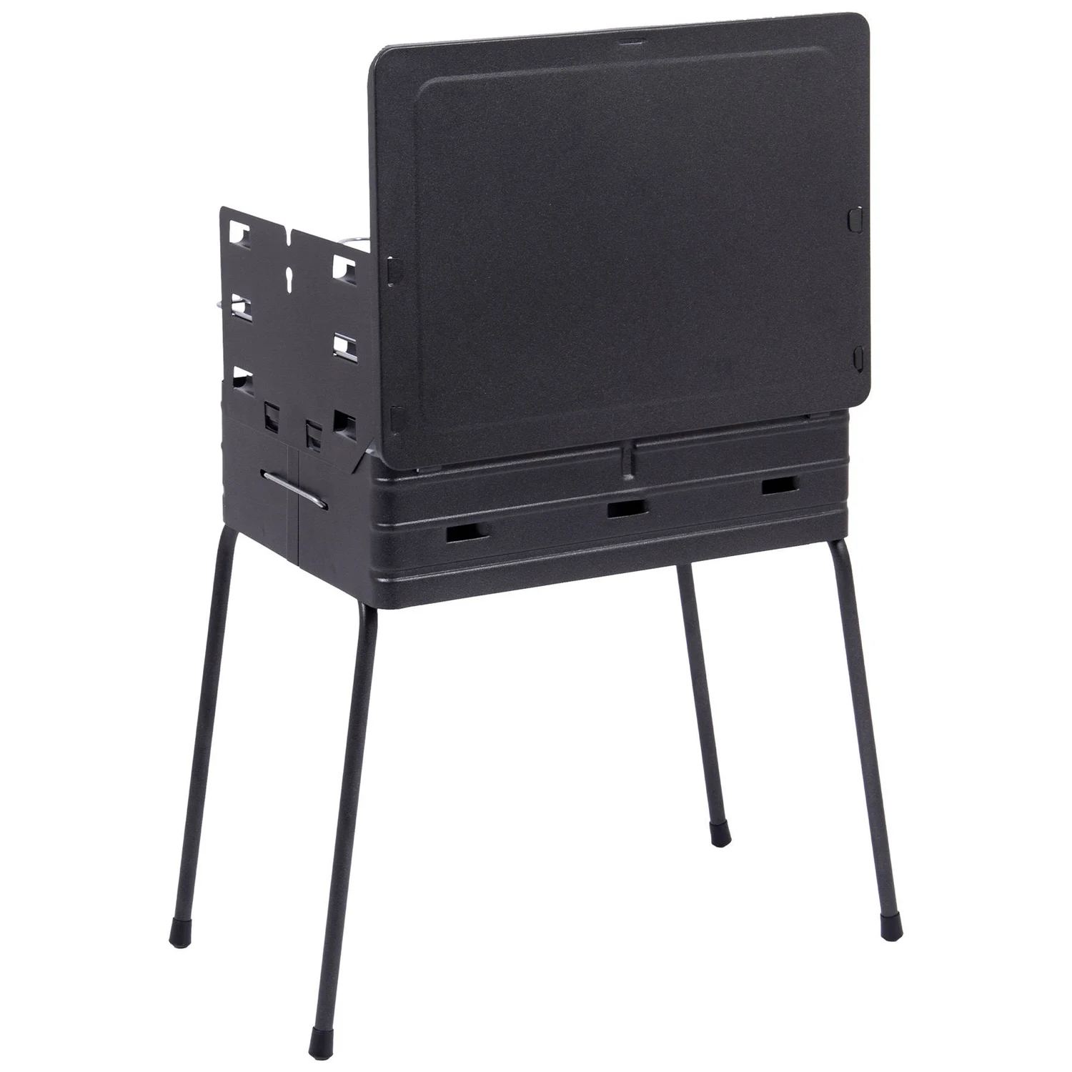 Гриль угольный складной Bo-Camp Suitcase Model Black 400х300х550 мм сталь черный
