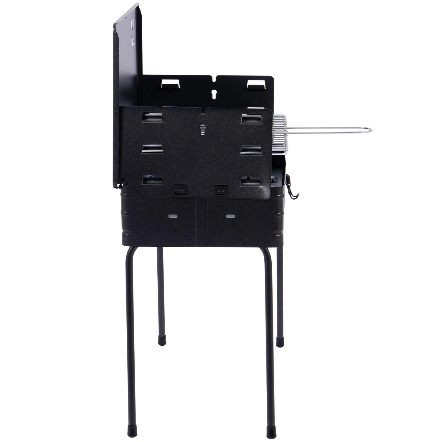Гриль угольный складной Bo-Camp Suitcase Model Black 400х300х550 мм сталь черный