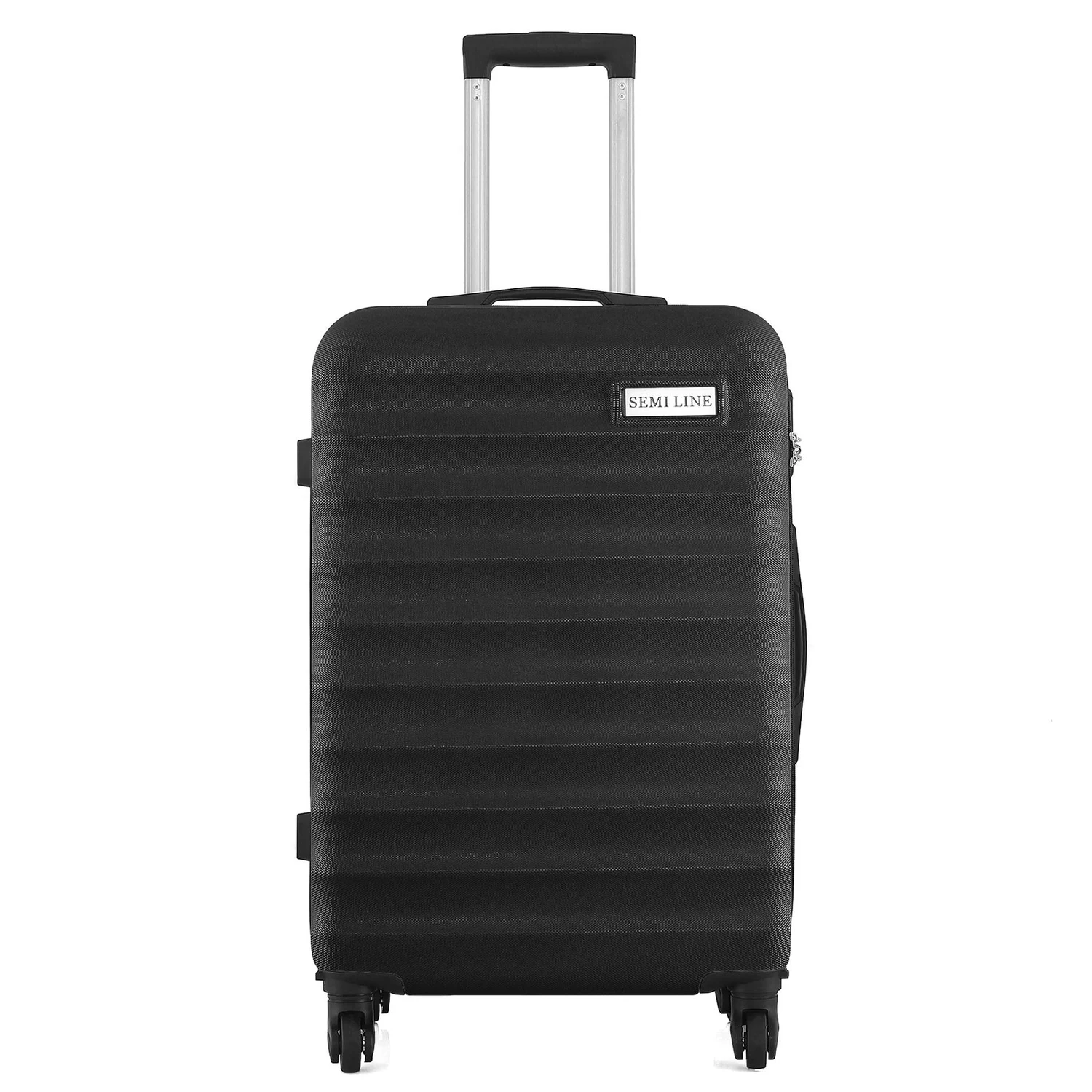 Чемодан Semi Line T5576 24" (M) чорний ABS-пластик 62 л