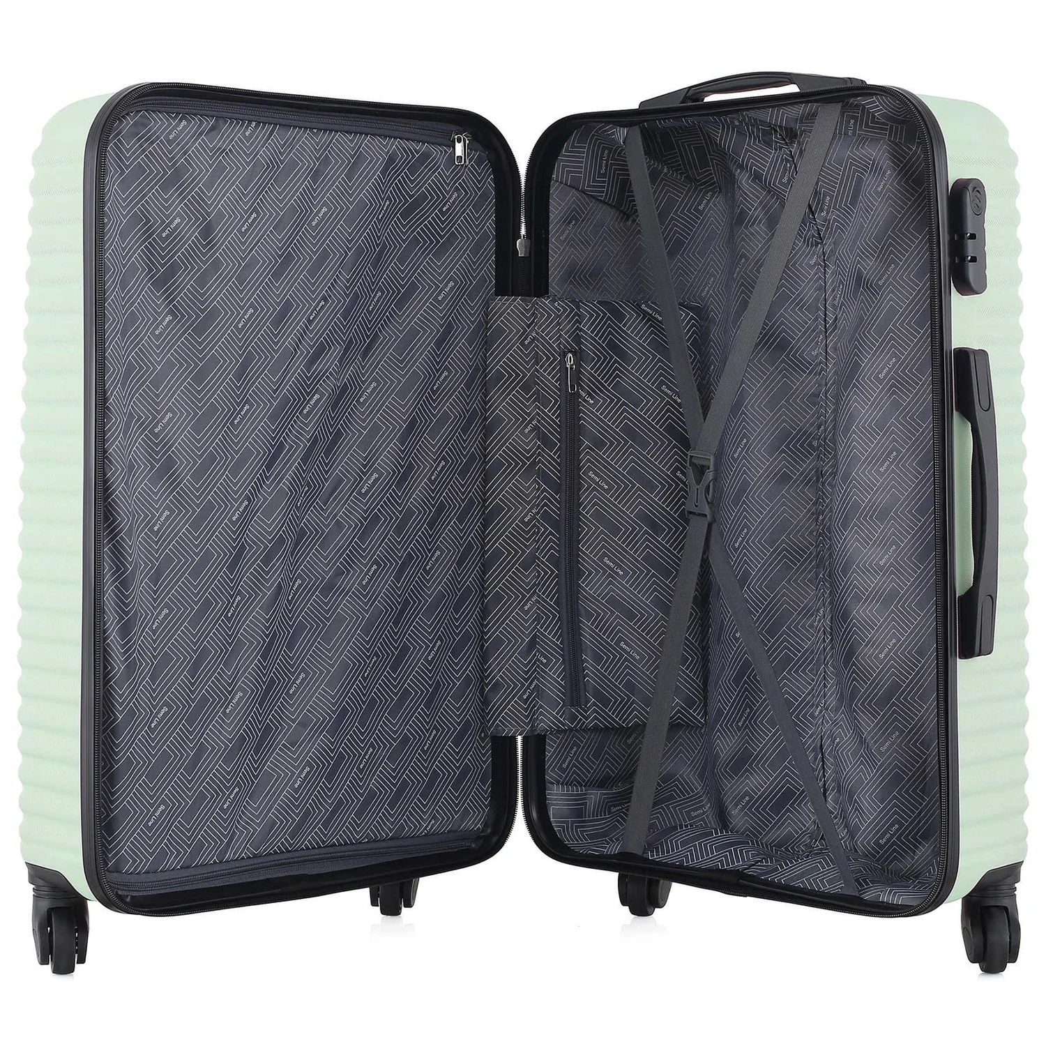 Чемодан Semi Line 20" (S) Mint 41 л ABS-пластик з кодовим замком і 4 колесами
