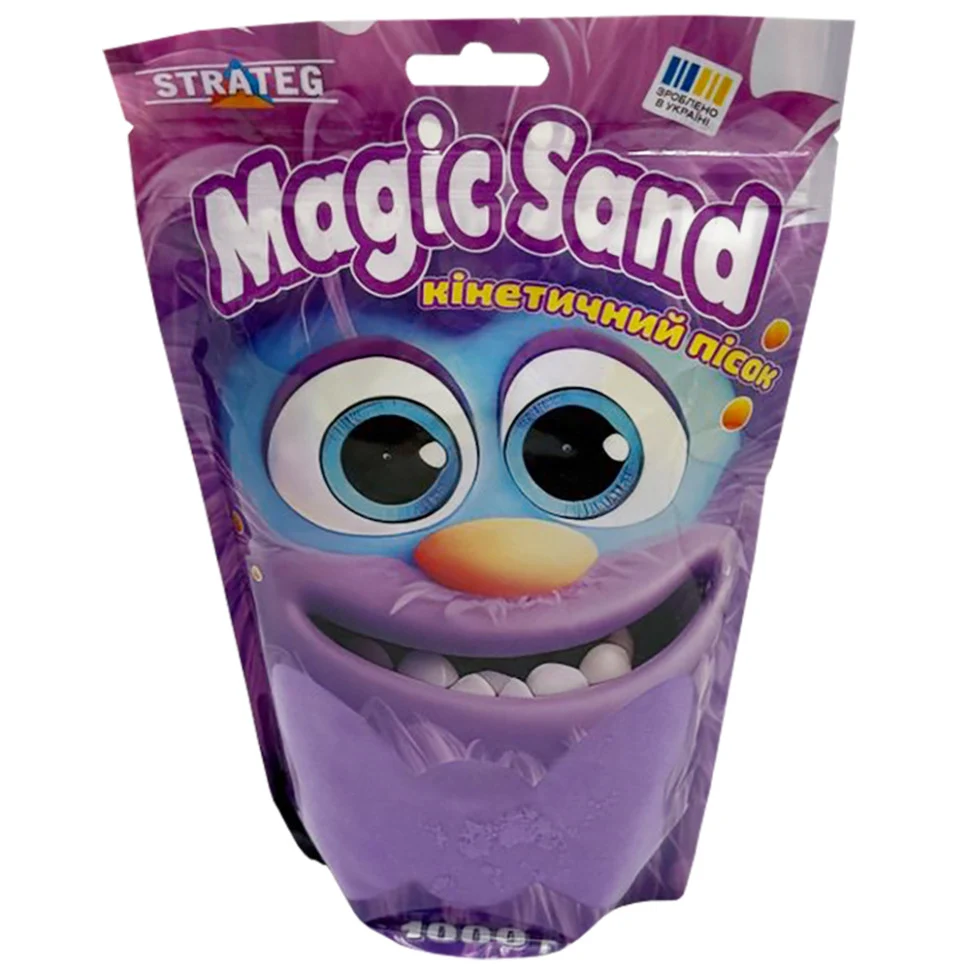 Кінетичний пісок 1 кг фіолетовий формочки 5 шт Magic Sand