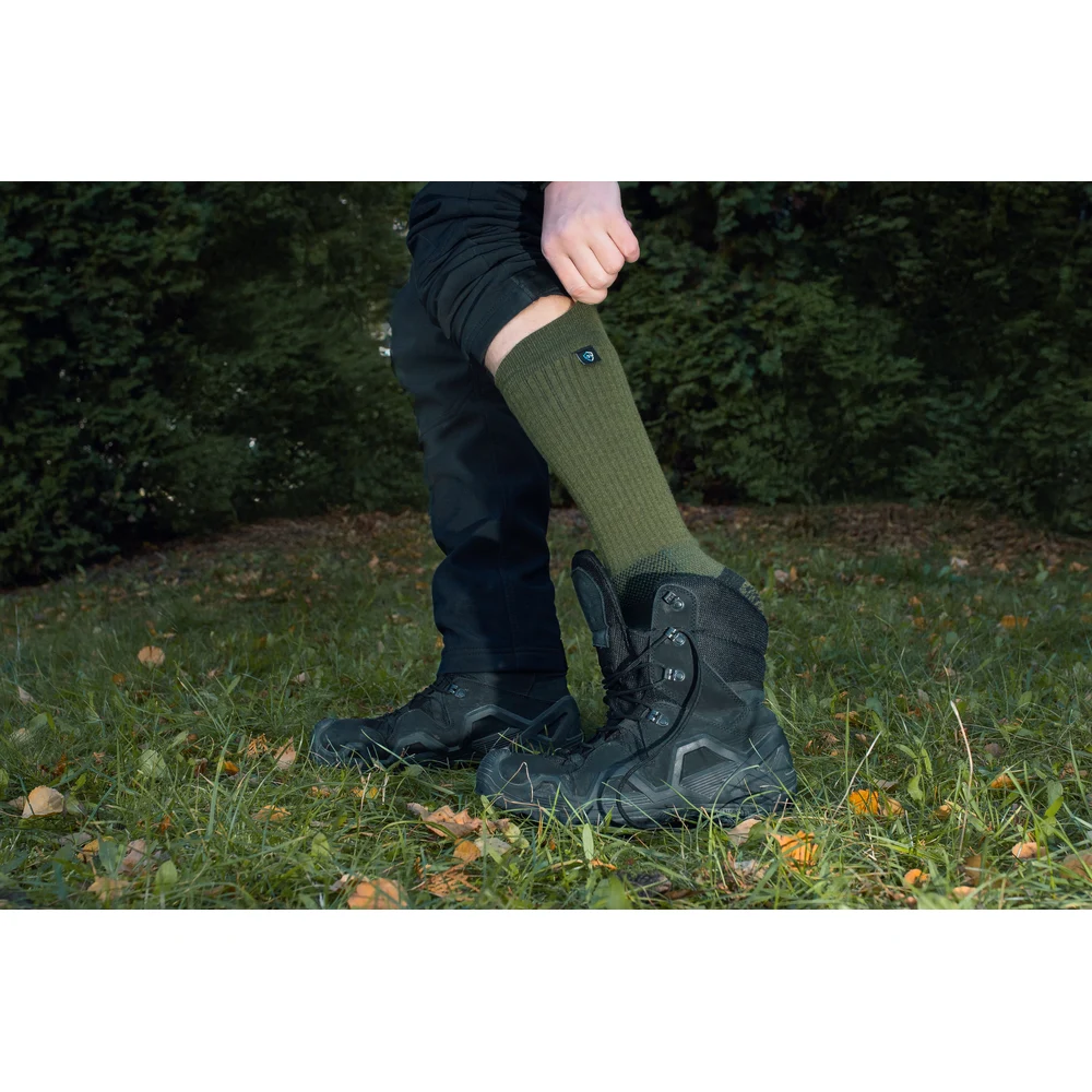 Шкарпетки Dexshell Terrain Walking 2.0 високі зимові хакі L (43-46) мериносова вовна