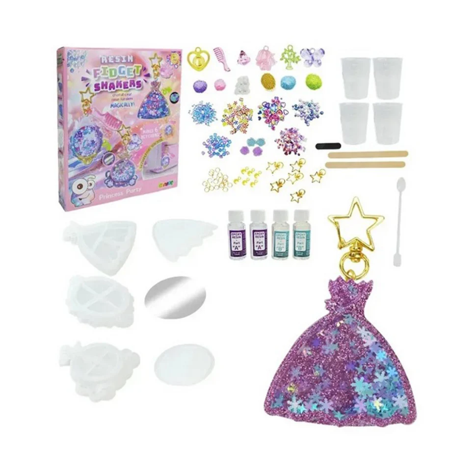 Дитячий набір для творчості Princess Party 9020E-8 3 форми пластик різнобарвний