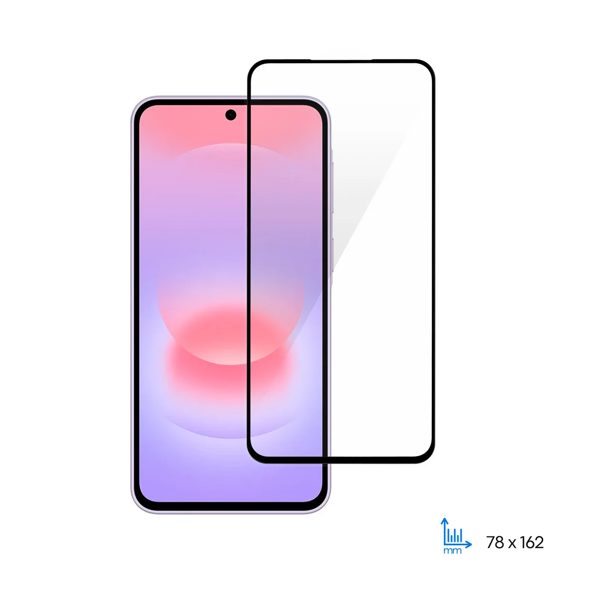 Захисне скло 2E загартоване 0,25 мм чорна рамка для Samsung Galaxy A37 5G