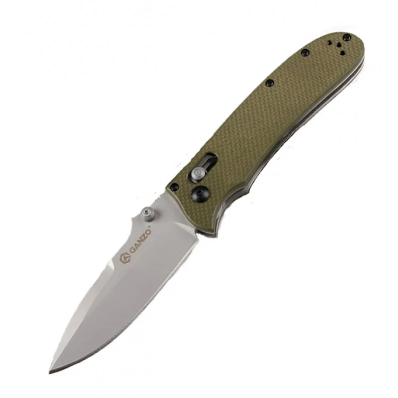 Складаний ніж Ganzo G704 20x8,6 см 440С зелений G10
