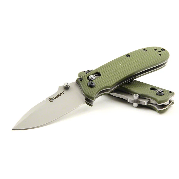 Складаний ніж Ganzo G704 20x8,6 см 440С зелений G10
