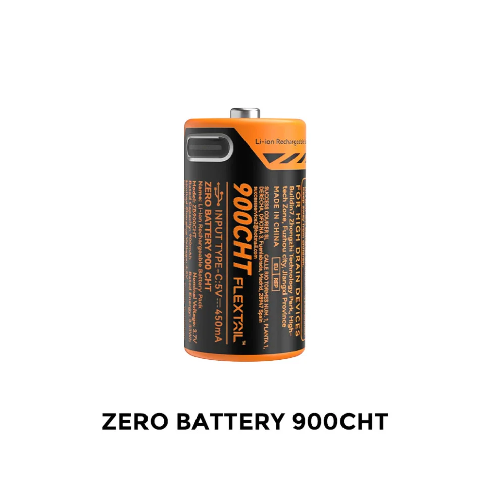 Акумулятор літій-іонний Flextail ZERO BATTERY RCR123A 900mAh USB Type-C 3,7В 18г