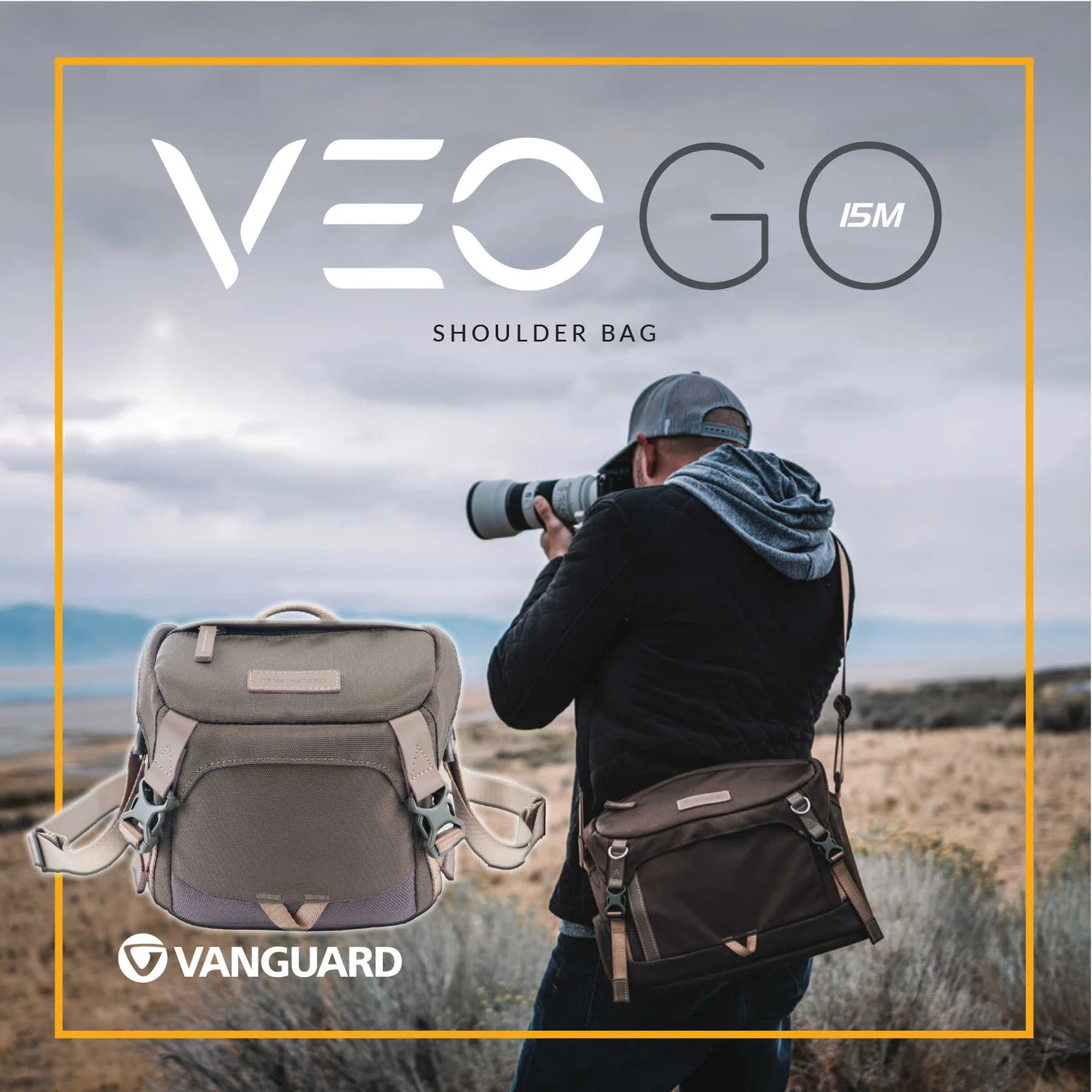 Сумка наплічна Vanguard VEO GO 15M 3 л 900D Polyester Khaki-Green