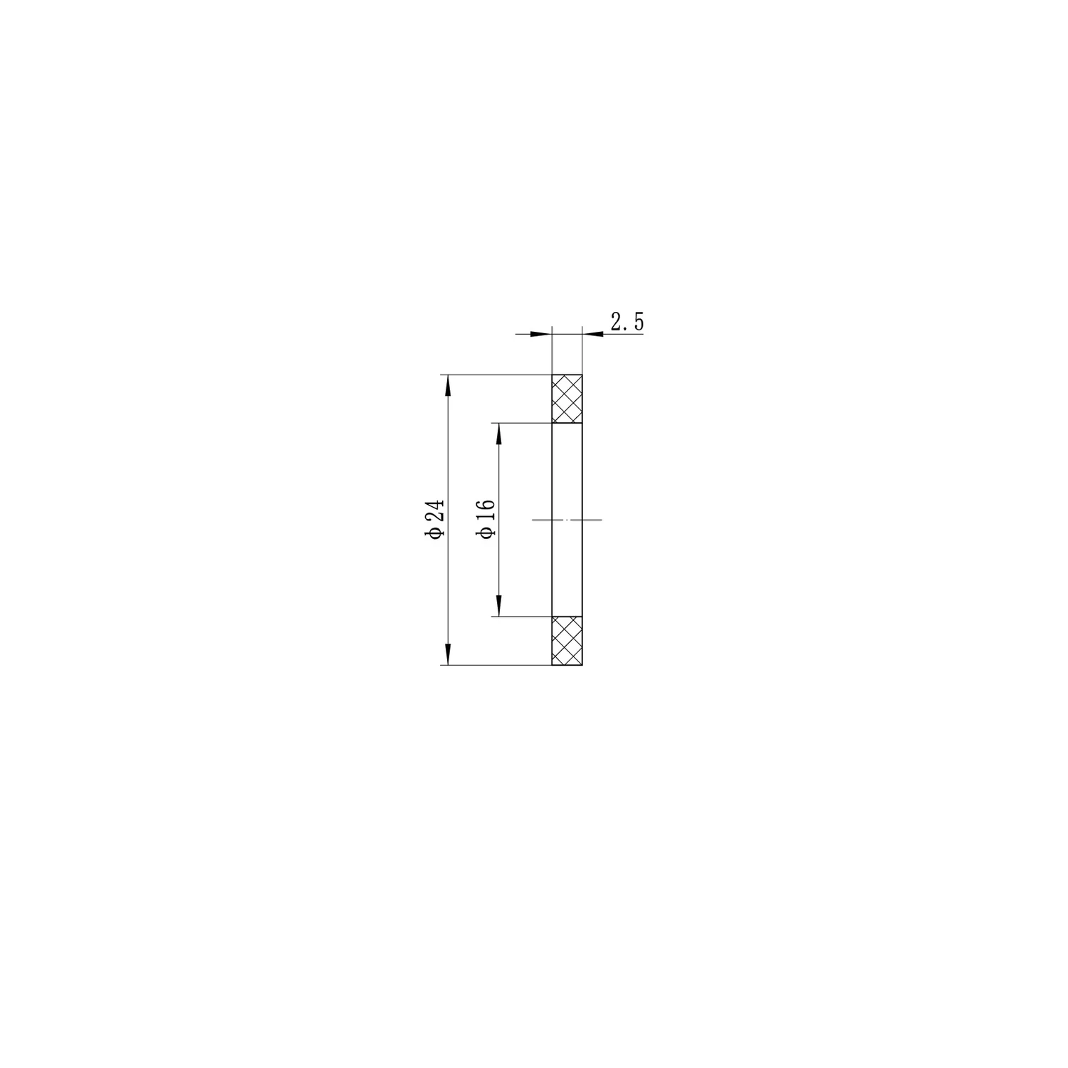 Перехідник з накидною гайкою Koer KA.A08F-16S 16(2.2mm) x 3/4"F латунь