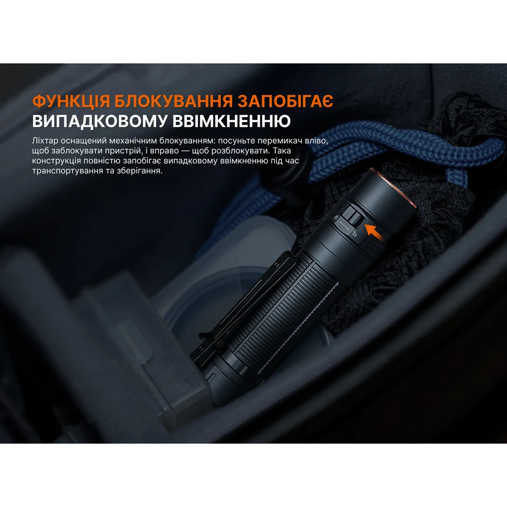Ліхтар ручний Fenix LD31R 3200 лм авіаційний алюміній 126,4x26,5x25,6 мм чорний
