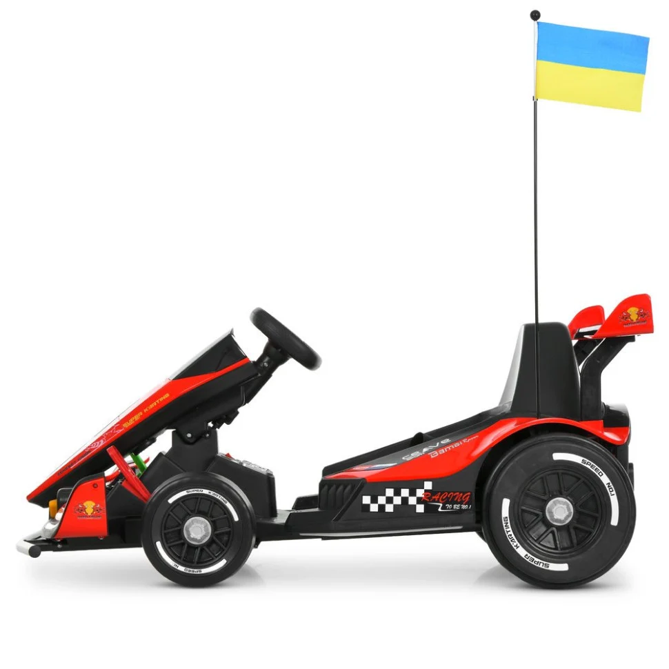 Електрокарт Bambi Kart M 6322EBLR 2×150W 24V 14Ah до 50 кг 117х68х48 см чорний