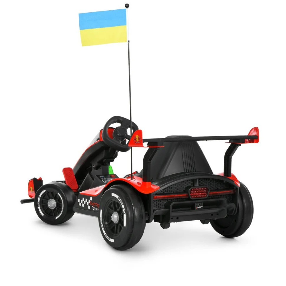 Електрокарт Bambi Kart M 6322EBLR 2×150W 24V 14Ah до 50 кг 117х68х48 см чорний
