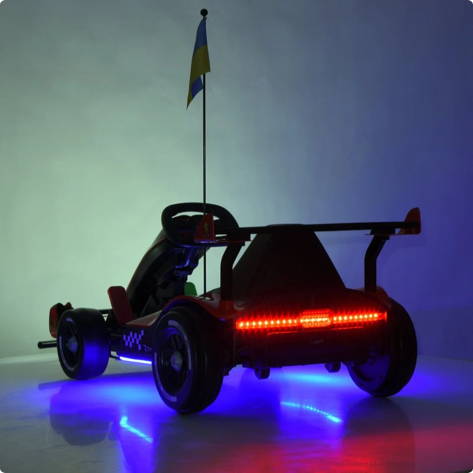 Електрокарт Bambi Kart M 6322EBLR 2×150W 24V 14Ah до 50 кг 117х68х48 см чорний