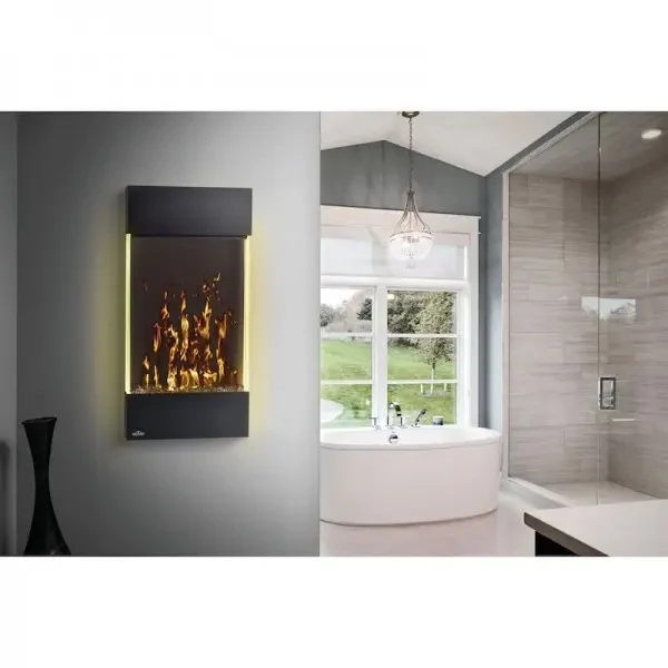Електрокамін вертикальний Allure Vertical 32 750-1500 Вт чорний 81,3x14,2x40,6 см
