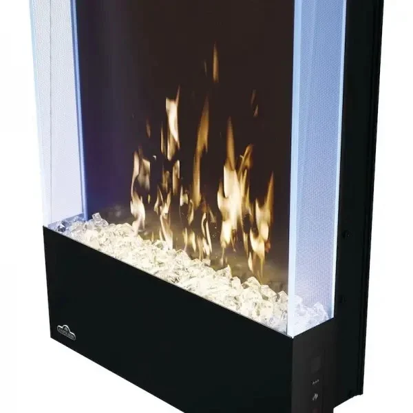 Електрокамін вертикальний Allure Vertical 32 750-1500 Вт чорний 81,3x14,2x40,6 см