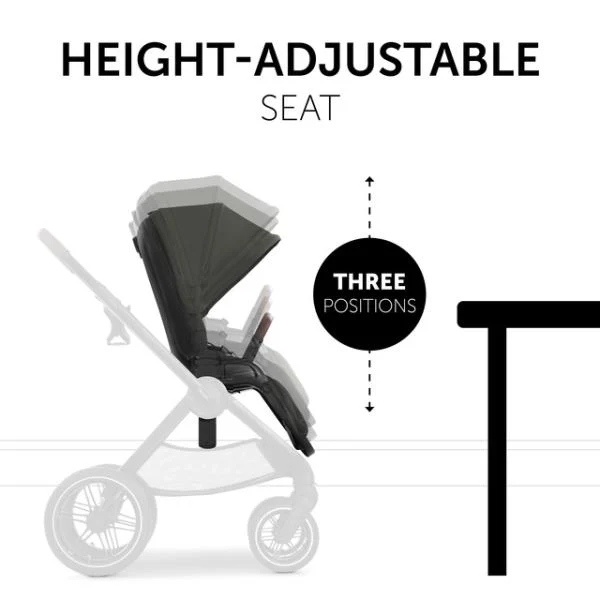 Універсальна коляска 2 в 1 Hauck Walk N Care Air темно-оливковий 98x60x107 см алюміній