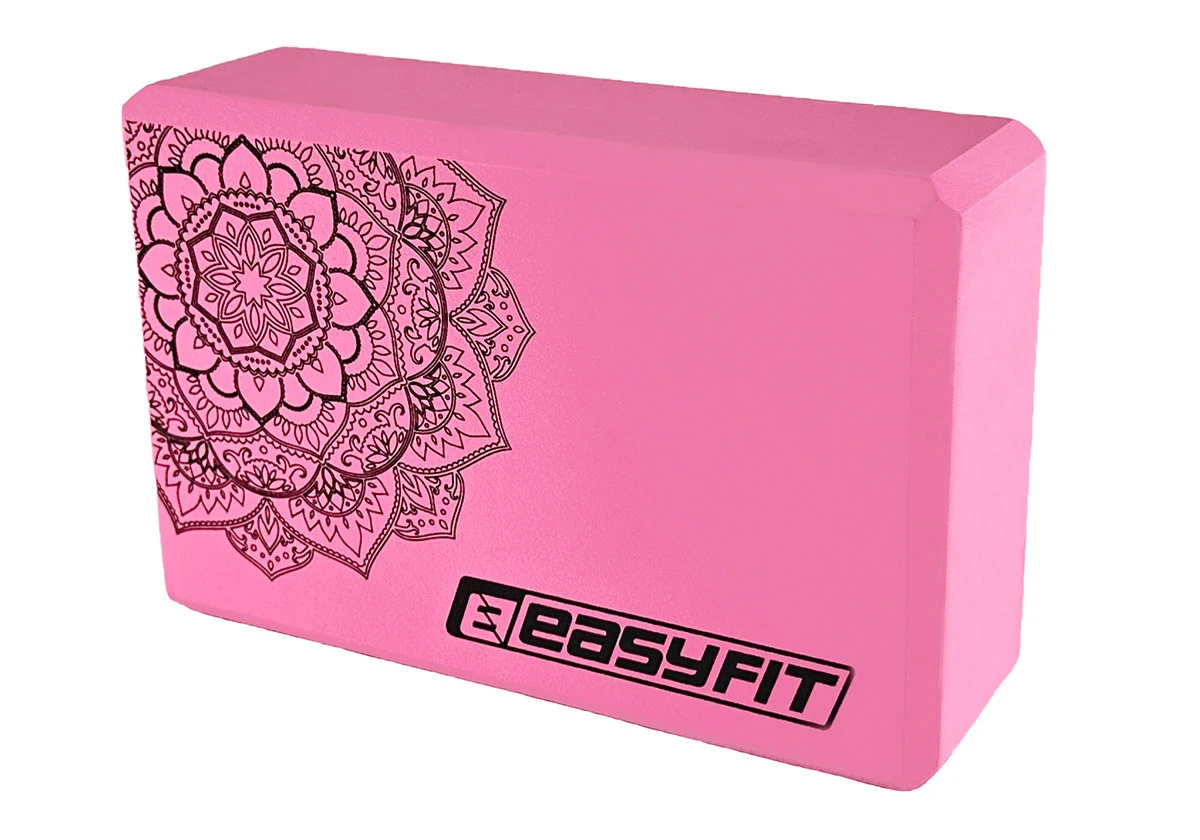 Блок для йоги EasyFit EVA 23x15,5x7,5 см Піна EVA Рожевий