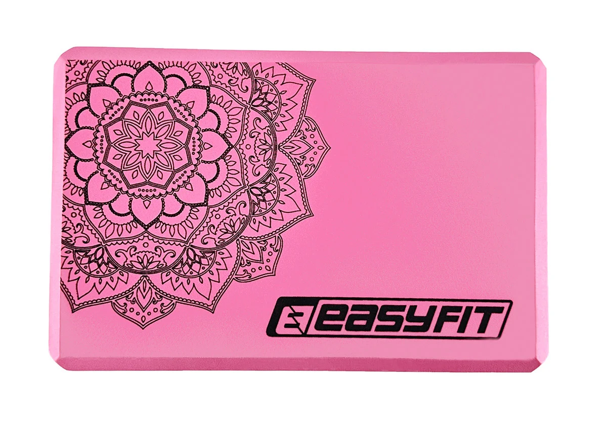 Блок для йоги EasyFit EVA 23x15,5x7,5 см Піна EVA Рожевий