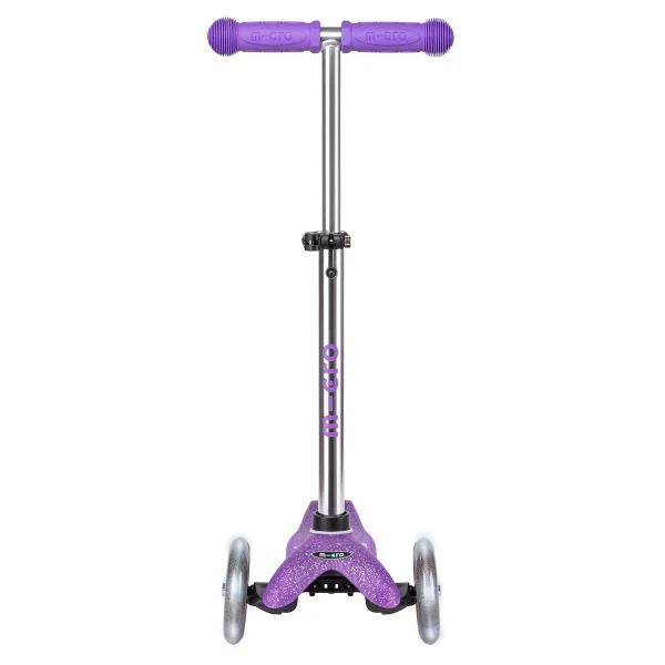 Триколісний самокат Mini Deluxe Fairy Glitter LED 30х11х6 см поліуретан фіолетовий