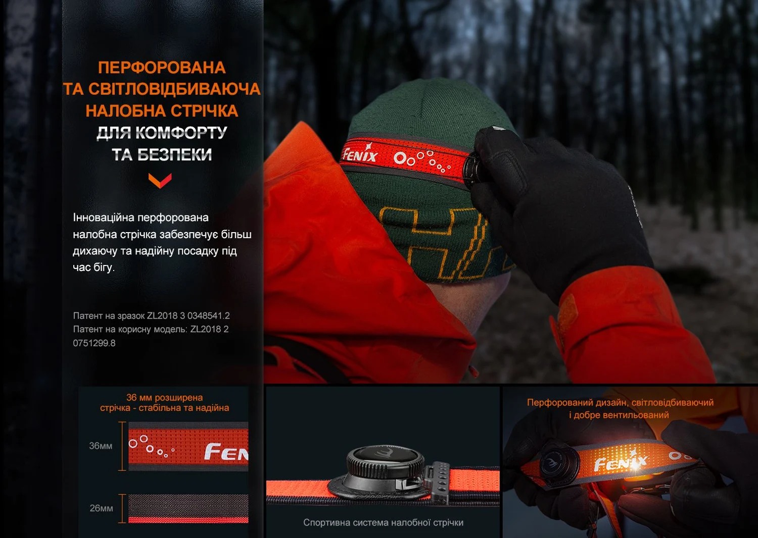 Налобный фонарь Fenix HL32R-T 800 лм магниевый сплав 66х45х30 мм синий