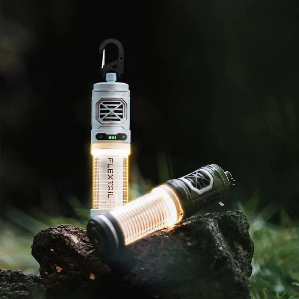 Фумігатор-ліхтар Flextail Tiny Repel S 36х36х144 мм блакитний вбудований акумулятор IPX5