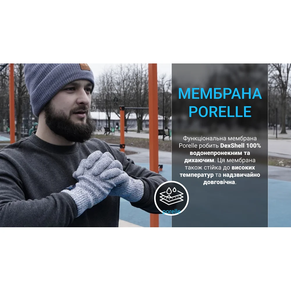 Шапка водонепроникна Dexshell Watch Beanie зимова 94% поліестер червона