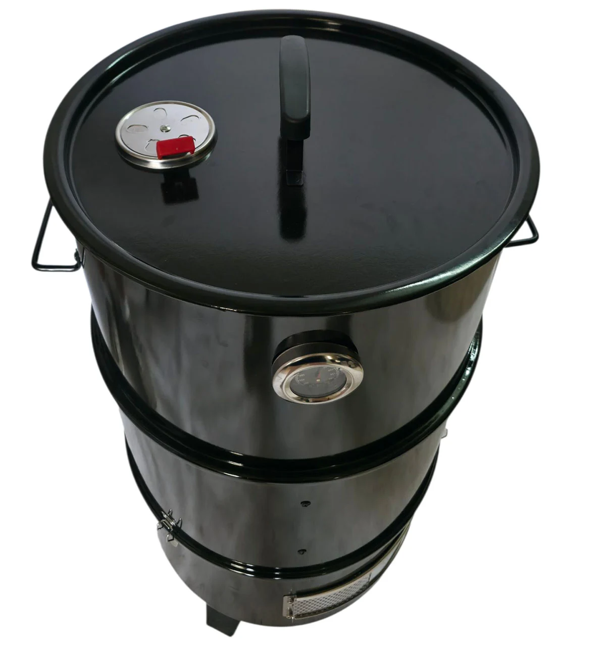 Вугільна коптильня Barrel Smoker 400051 сталева 50х50х100 см