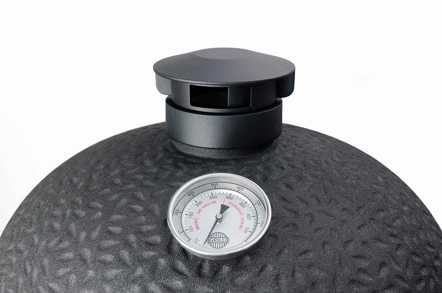 Верхня кришка регулятор тяги для гриля Kamado L-XL 18х15,6х11 см алюміній термостійкий