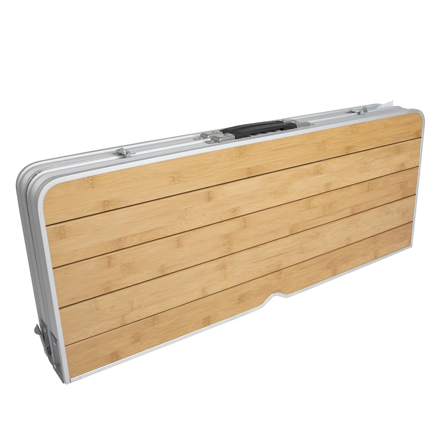 Стіл складний Bo-Camp Bamboo 65х85 см алюміній бамбук Brown/Silver