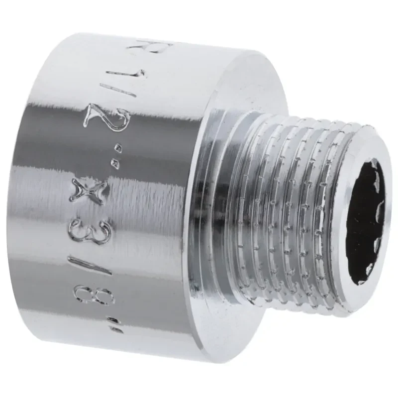 Перехідник конектор 3/8" х 1/2" внутрішня-зовнішня різьба хром KF.A0406.CHR