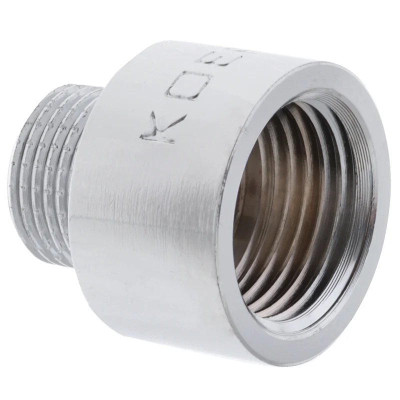 Перехідник конектор 3/8" х 1/2" внутрішня-зовнішня різьба хром KF.A0406.CHR