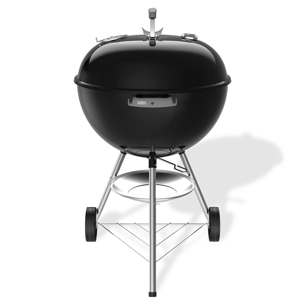 Вугільний гриль Weber Original Kettle 57 см хромована сталь чорний