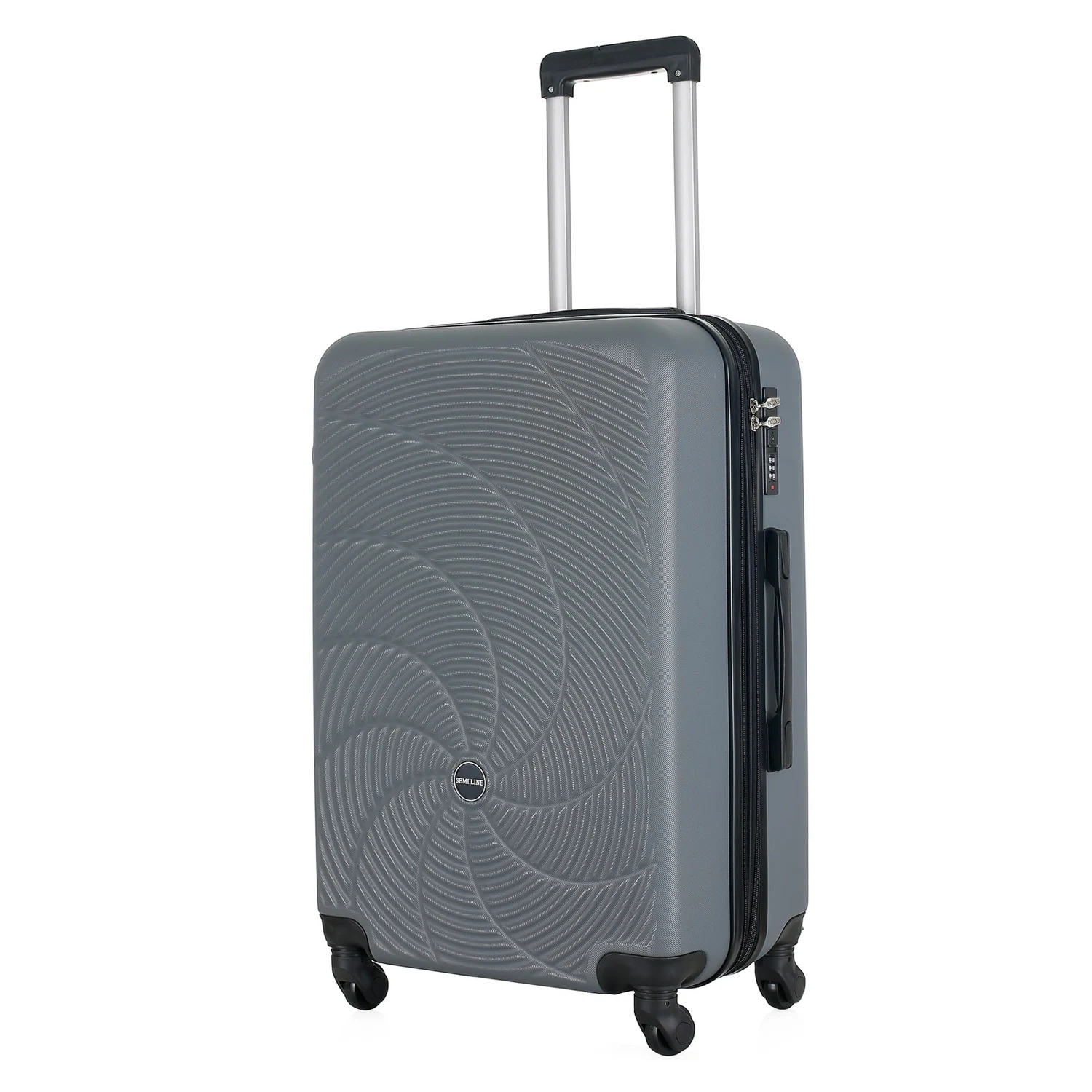 Чемодан Semi Line 24" (M) графітовий ABS-пластик 67 л з розширювальним клапаном