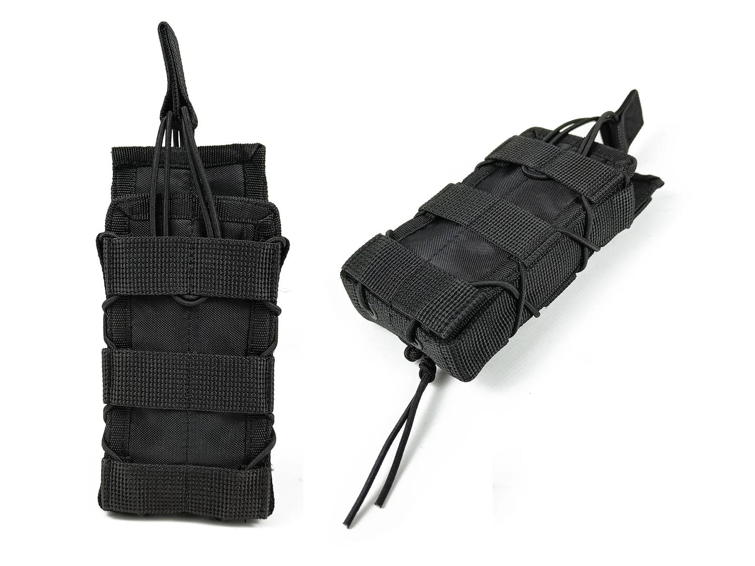 Підсумок одинарний для магазину АК/РПК MOLLE чорний Cordura 1050 висота більше 30 см