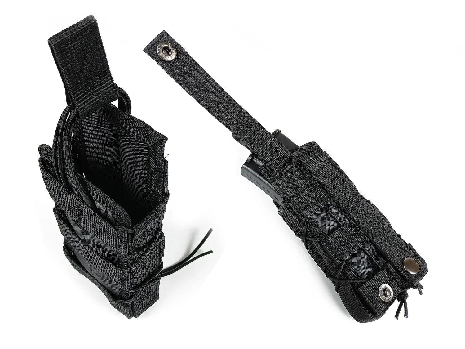 Підсумок одинарний для магазину АК/РПК MOLLE чорний Cordura 1050 висота більше 30 см