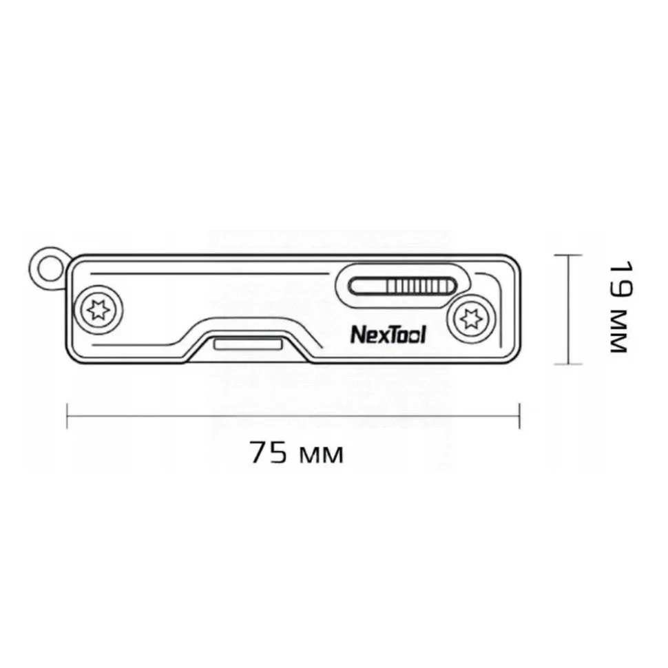 Мультитул NexTool Multi Functional Knife 10 функцій сталь 20Cr13 5 см синій 88 г