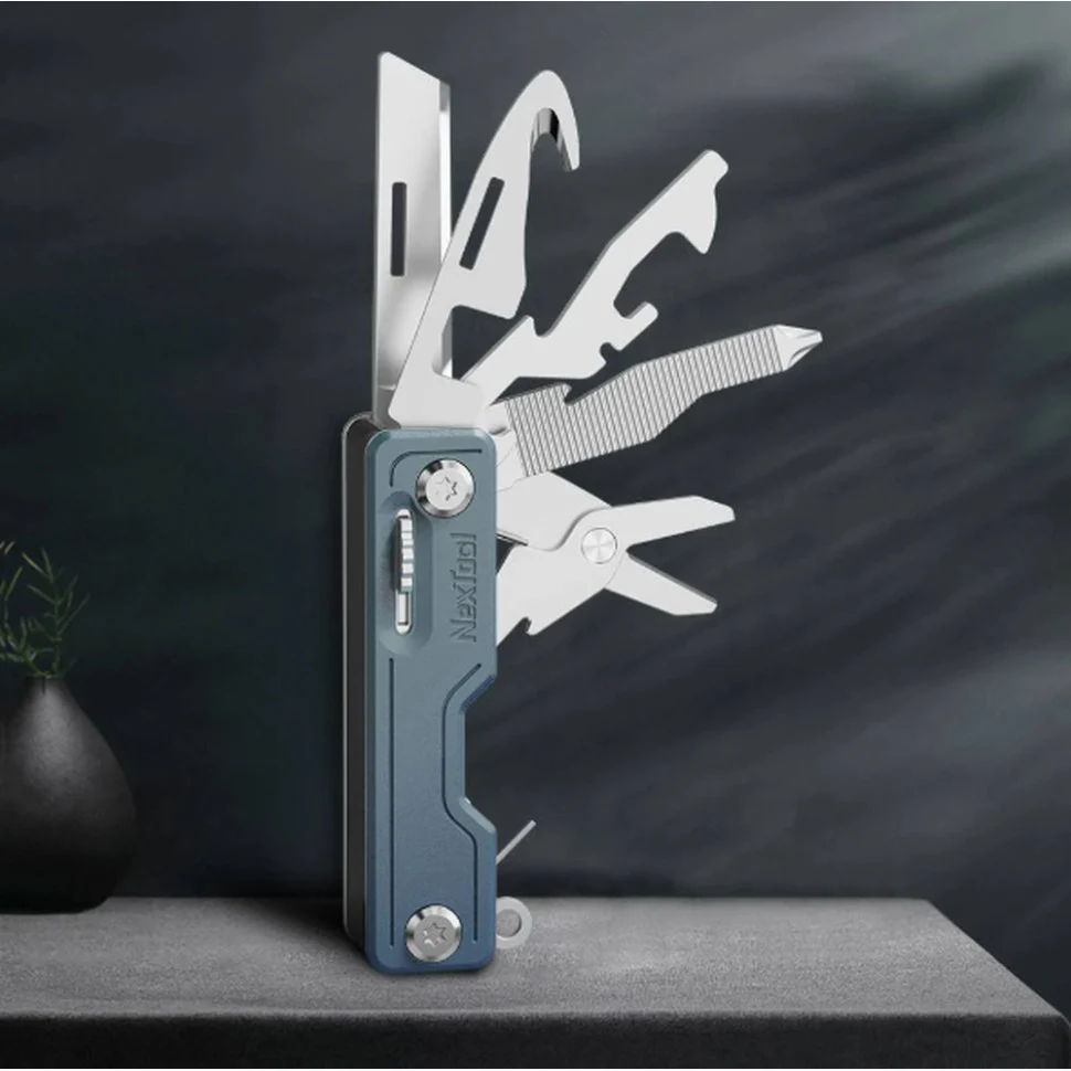 Мультитул NexTool Multi Functional Knife 10 функцій сталь 20Cr13 5 см синій 88 г