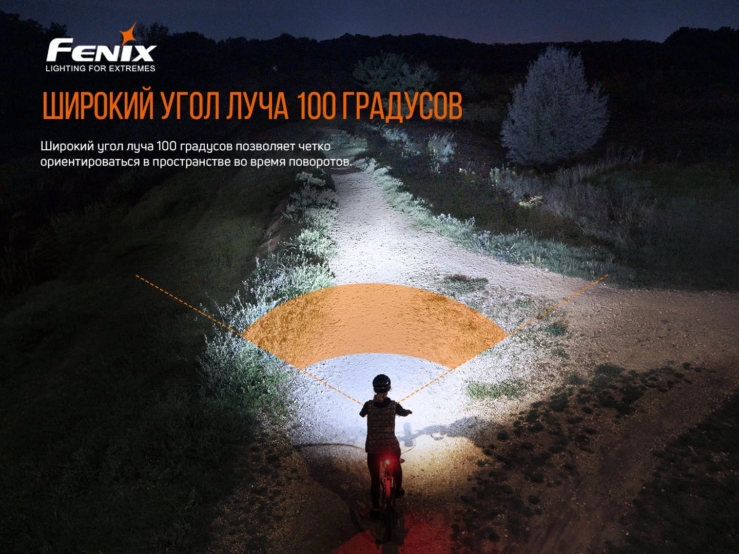Велофара Fenix BC26R 1600 лм авіаційний алюміній 113х27 мм чорна