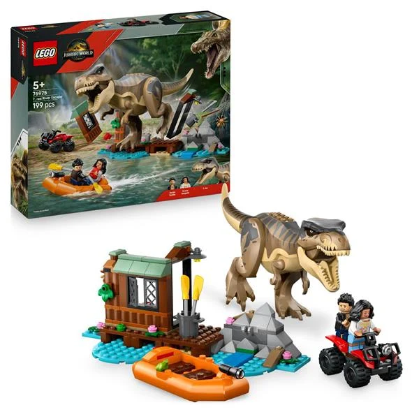 Конструктор LEGO Jurassic World Втеча річкою 199 деталей пластик різнобарвний