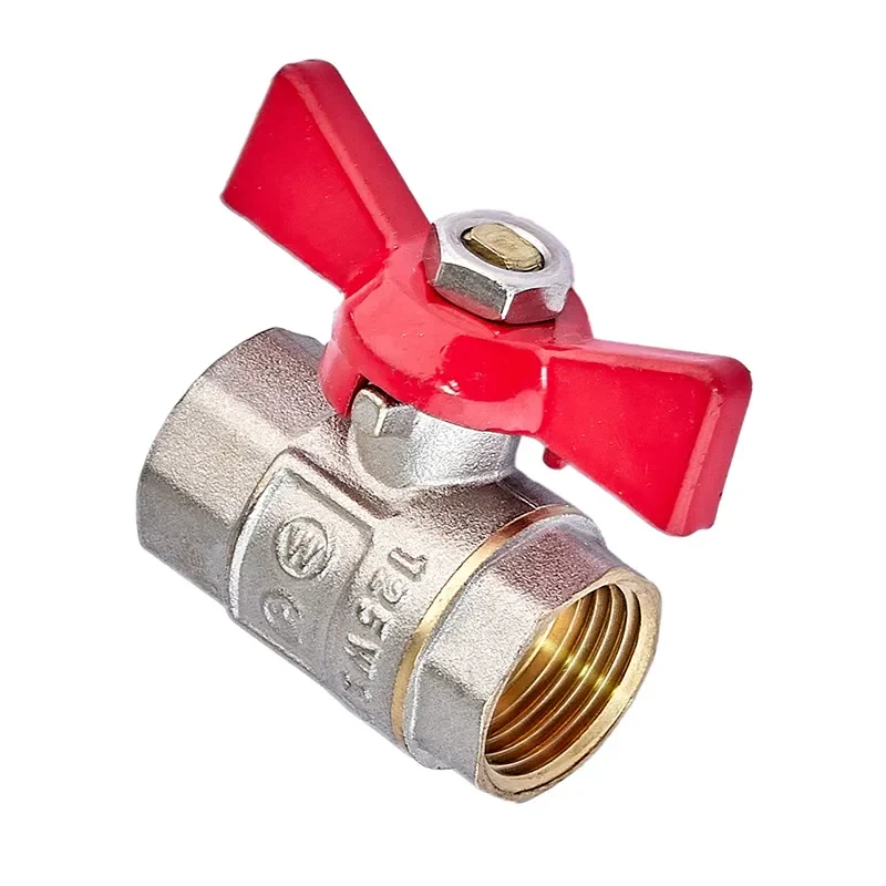 Кран кульовий Waterpro WP602-15FFW 1/2" сталь метелик для водопроводу