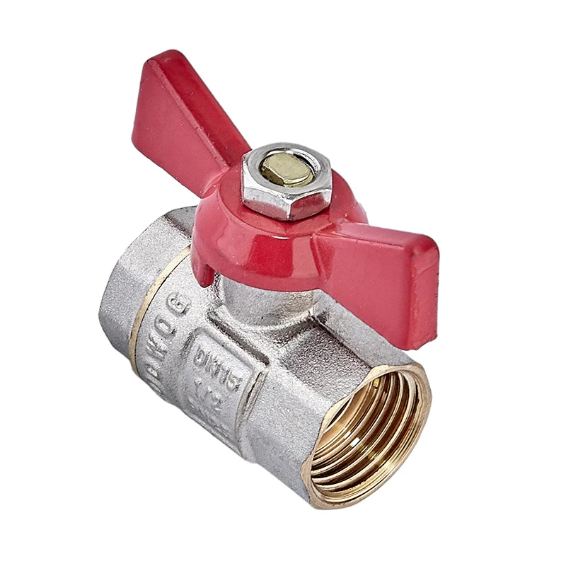 Кран кульовий Waterpro WP602-15FFW 1/2" сталь метелик для водопроводу