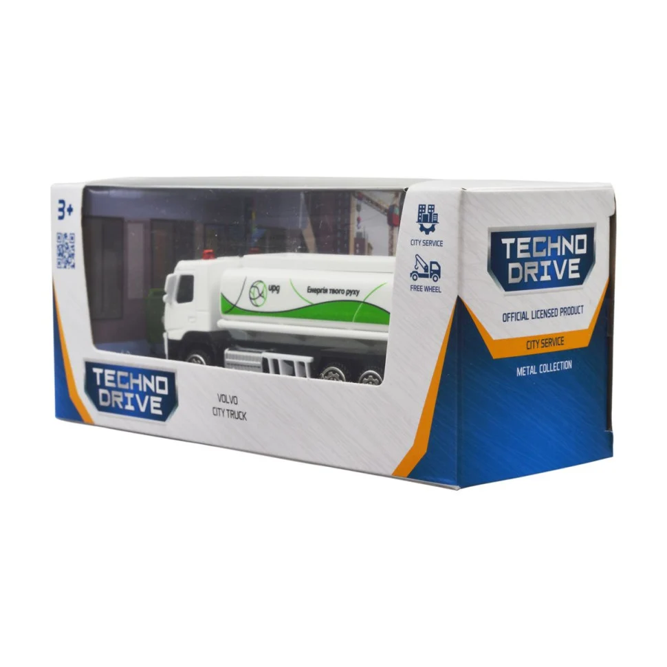 Автомодель VOLVO ГАЗОВОЗ UPG TechnoDrive 250301 11 см металевий різнобарвний